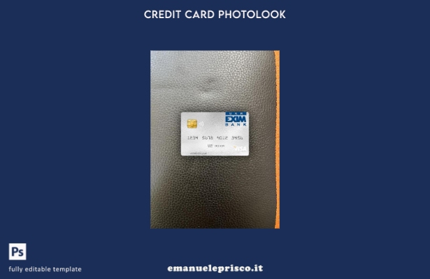 modello frontale photolook per carta di debito visto Ucraina Ukreximbank stile v